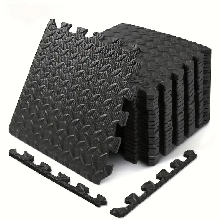 16Pcs Non - slip Waterproof Fitness Mat Shock - absorbing Floor Protection Splicing Exercise Mat Power Yoga Training Floor Tiles - Reboot Athletic Power – Santé, Sport et Récupération à domicile