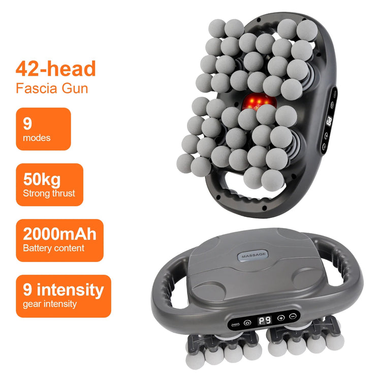 42 - Heads Fascia Gun High - Frequency Vibration Body Massage Gun Back and Waist Massager Neck Shoulder Massager Muscle masajeador - Reboot Athletic Power – Santé, Sport et Récupération à domicile