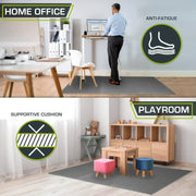 16 Pieces Thickened Interlocking Foam Floor Tiles Easy Assembly Fitness Training Rugs Soft Anti - Fall Interlocking Floor Mat - Reboot Athletic Power – Santé, Sport et Récupération à domicile