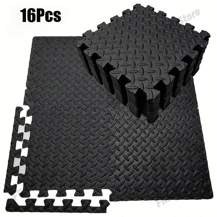 16 Pieces Thickened Interlocking Foam Floor Tiles Easy Assembly Fitness Training Rugs Soft Anti - Fall Interlocking Floor Mat - Reboot Athletic Power – Santé, Sport et Récupération à domicile