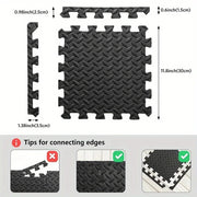 16 Pieces Thickened Interlocking Foam Floor Tiles Easy Assembly Fitness Training Rugs Soft Anti - Fall Interlocking Floor Mat - Reboot Athletic Power – Santé, Sport et Récupération à domicile