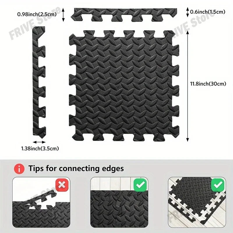 16 Pieces Thickened Interlocking Foam Floor Tiles Easy Assembly Fitness Training Rugs Soft Anti - Fall Interlocking Floor Mat - Reboot Athletic Power – Santé, Sport et Récupération à domicile