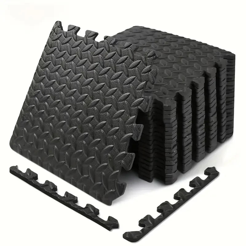 16Pcs Non - slip Waterproof Fitness Mat Shock - absorbing Floor Protection Splicing Exercise Mat Power Yoga Training Floor Tiles - Reboot Athletic Power – Santé, Sport et Récupération à domicile