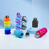 1pc Collapsible Silicone Water Bottle, Reuseable BPA Free Foldable BottlesPortable Hiking Cup For Outdoor Mountaineering Tours ﻿ - Reboot Athletic Power – Santé, Sport et Récupération à domicile