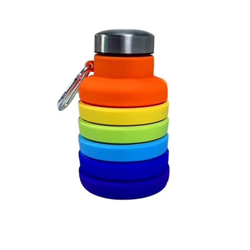 1pc Collapsible Silicone Water Bottle, Reuseable BPA Free Foldable BottlesPortable Hiking Cup For Outdoor Mountaineering Tours ﻿ - Reboot Athletic Power – Santé, Sport et Récupération à domicile