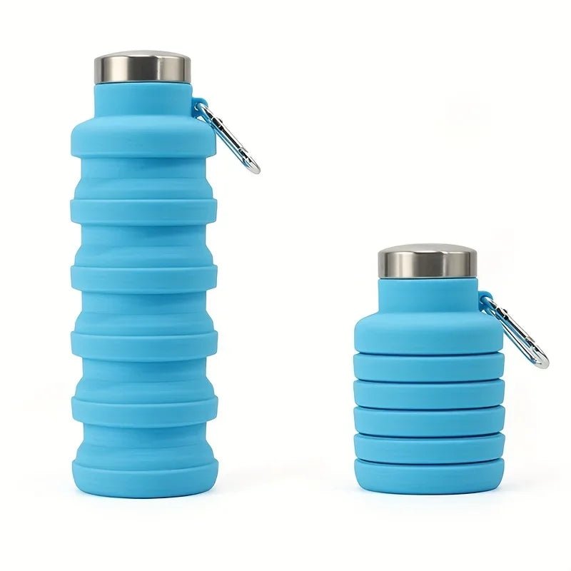 1pc Collapsible Silicone Water Bottle, Reuseable BPA Free Foldable BottlesPortable Hiking Cup For Outdoor Mountaineering Tours ﻿ - Reboot Athletic Power – Santé, Sport et Récupération à domicile