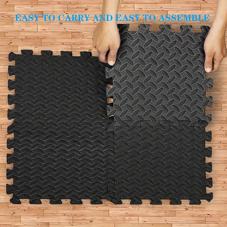 20 Piece Puzzle Fitness Mat Double Sided Interlocking Foam Floor Mat EVA Non Slip Mat Suitable for Yoga and Fitness Equipment - Reboot Athletic Power – Santé, Sport et Récupération à domicile