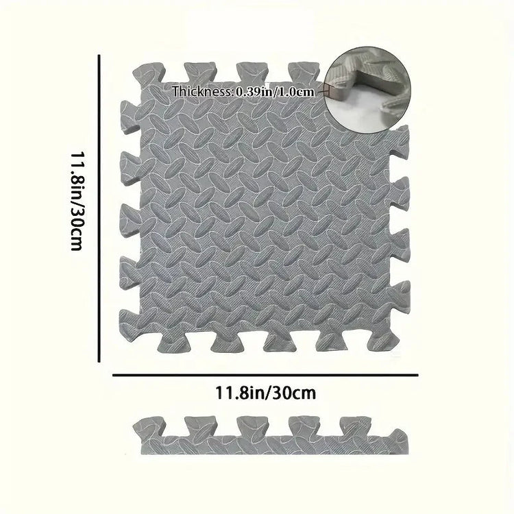 20 Piece Puzzle Fitness Mat Double Sided Interlocking Foam Floor Mat EVA Non Slip Mat Suitable for Yoga and Fitness Equipment - Reboot Athletic Power – Santé, Sport et Récupération à domicile