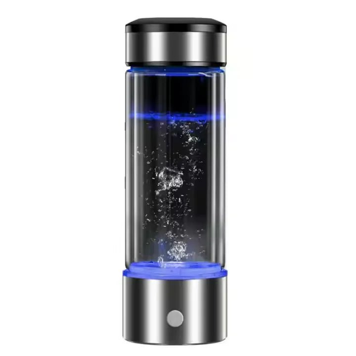 2025 Customizable Logo 420ml Alkaline Hydrogen Water Bottle Portable Intelligent USB Power Supply for Home Christmas Gift Idea - Reboot Athletic Power – Santé, Sport et Récupération à domicile