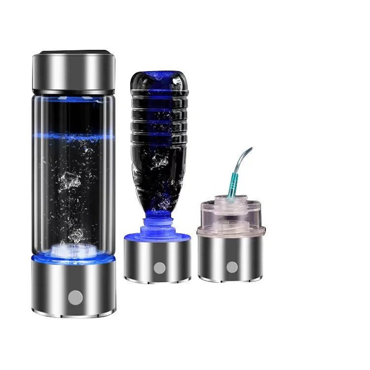 2025 Customizable Logo 420ml Alkaline Hydrogen Water Bottle Portable Intelligent USB Power Supply for Home Christmas Gift Idea - Reboot Athletic Power – Santé, Sport et Récupération à domicile