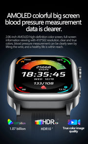 2025 New For XIAOMI Ultra Air Bag SmartWatch Men Blood Fat ECG+PPG Blood Pressure Broadcast NFC HD BT Call Health Bracelet Woman - Reboot Athletic Power – Santé, Sport et Récupération à domicile