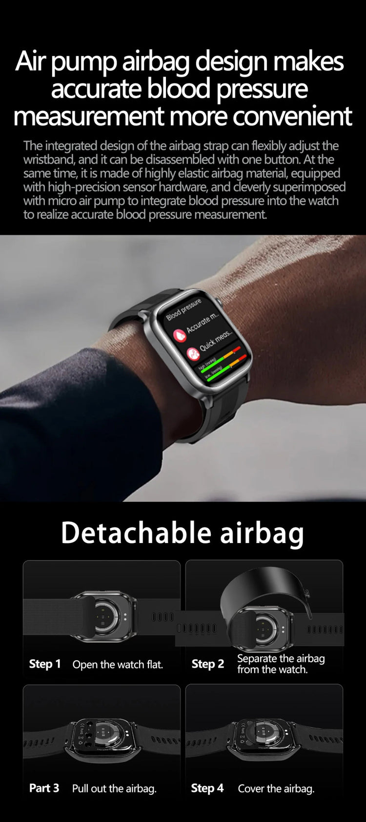 2025 New For XIAOMI Ultra Air Bag SmartWatch Men Blood Fat ECG+PPG Blood Pressure Broadcast NFC HD BT Call Health Bracelet Woman - Reboot Athletic Power – Santé, Sport et Récupération à domicile