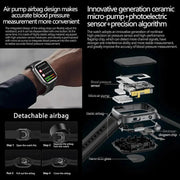 2025 New For XIAOMI Ultra Air Bag SmartWatch Men Blood Fat ECG+PPG Blood Pressure Broadcast NFC HD BT Call Health Bracelet Woman - Reboot Athletic Power – Santé, Sport et Récupération à domicile