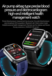 2025 New For XIAOMI Ultra Air Bag SmartWatch Men Blood Fat ECG+PPG Blood Pressure Broadcast NFC HD BT Call Health Bracelet Woman - Reboot Athletic Power – Santé, Sport et Récupération à domicile