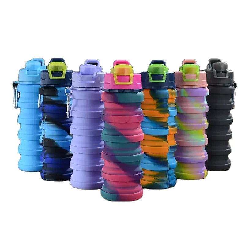 2025 New TW Foldable Silicone Sports Drink Water Bottle Expandable Drinking Cup Silicone Collapsible Cup for Hiking CLASSIC - Reboot Athletic Power – Santé, Sport et Récupération à domicile