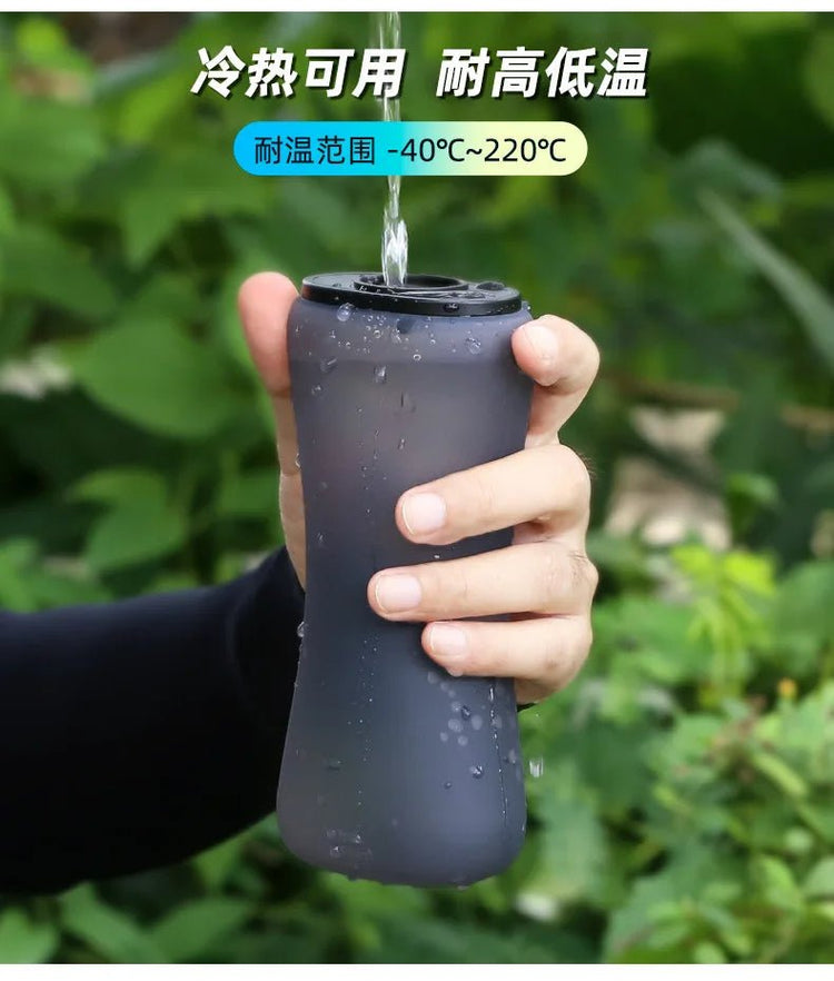 350ml Portable Sports Water Bottle Foldable Lightweight for Outdoor Running Cycling Camping Fitness Enthusiasts Cyclists Hikers - Reboot Athletic Power – Santé, Sport et Récupération à domicile