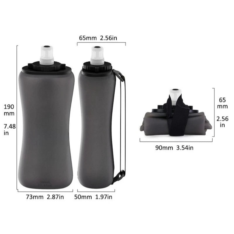 350ml Portable Sports Water Bottle Foldable Lightweight for Outdoor Running Cycling Camping Fitness Enthusiasts Cyclists Hikers - Reboot Athletic Power – Santé, Sport et Récupération à domicile