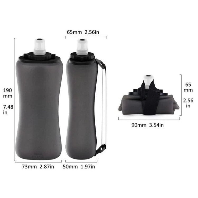 350ml Portable Sports Water Bottle Foldable Lightweight for Outdoor Running Cycling Camping Fitness Enthusiasts Cyclists Hikers - Reboot Athletic Power – Santé, Sport et Récupération à domicile