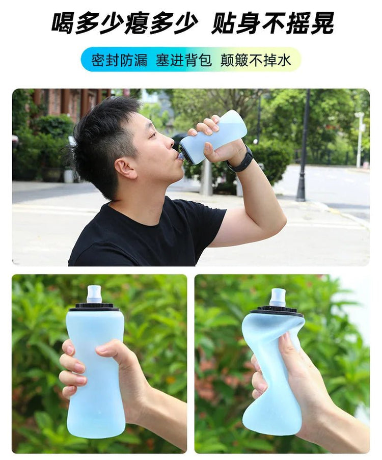 350ml Portable Sports Water Bottle Foldable Lightweight for Outdoor Running Cycling Camping Fitness Enthusiasts Cyclists Hikers - Reboot Athletic Power – Santé, Sport et Récupération à domicile