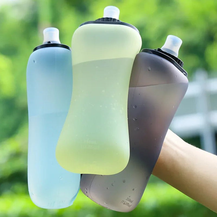 350ml Portable Sports Water Bottle Foldable Lightweight for Outdoor Running Cycling Camping Fitness Enthusiasts Cyclists Hikers - Reboot Athletic Power – Santé, Sport et Récupération à domicile
