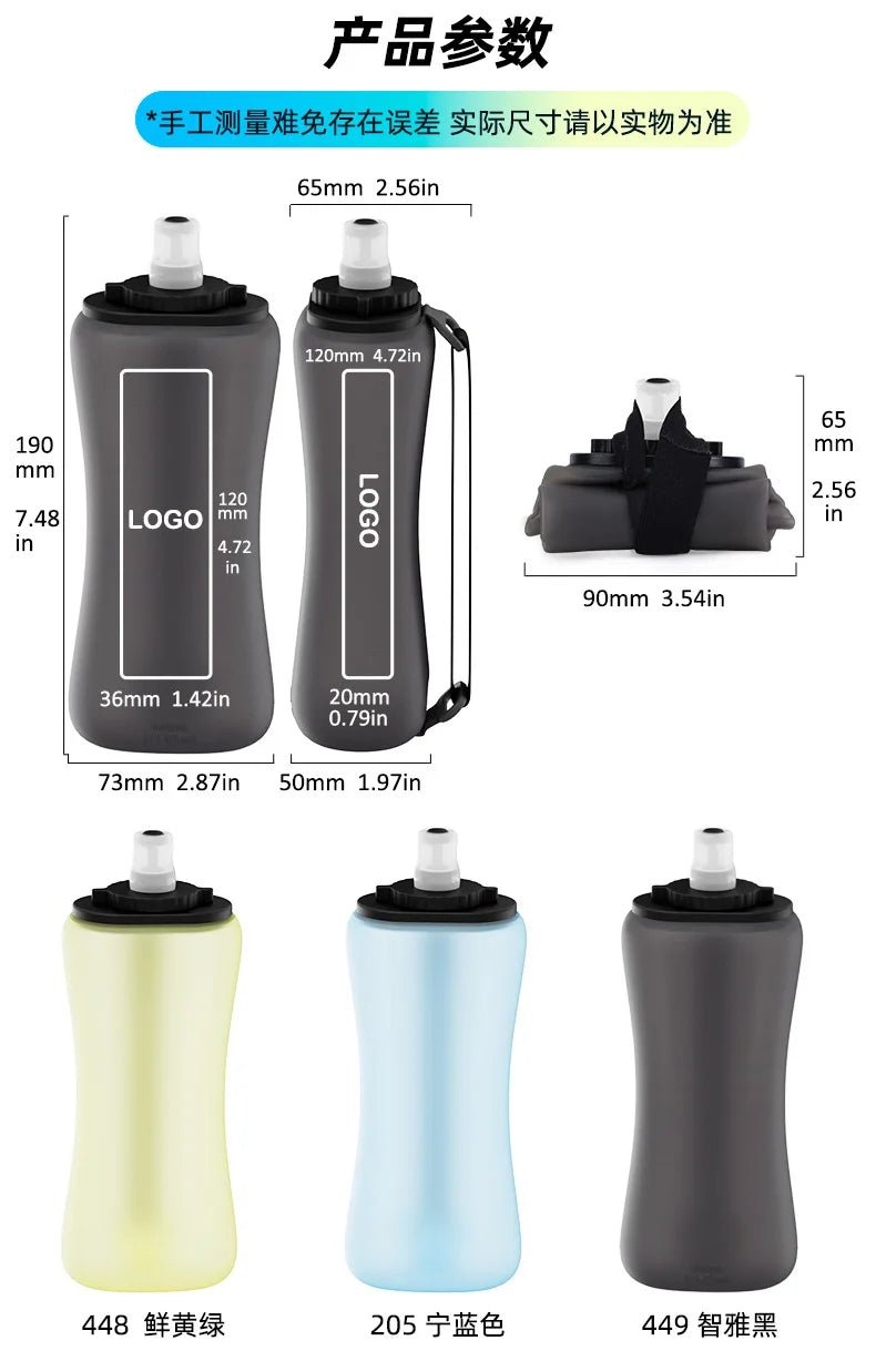 350ml Portable Sports Water Bottle Foldable Lightweight for Outdoor Running Cycling Camping Fitness Enthusiasts Cyclists Hikers - Reboot Athletic Power – Santé, Sport et Récupération à domicile