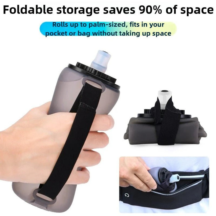 350ml Portable Sports Water Bottle Foldable Lightweight for Outdoor Running Cycling Camping Fitness Enthusiasts Cyclists Hikers - Reboot Athletic Power – Santé, Sport et Récupération à domicile