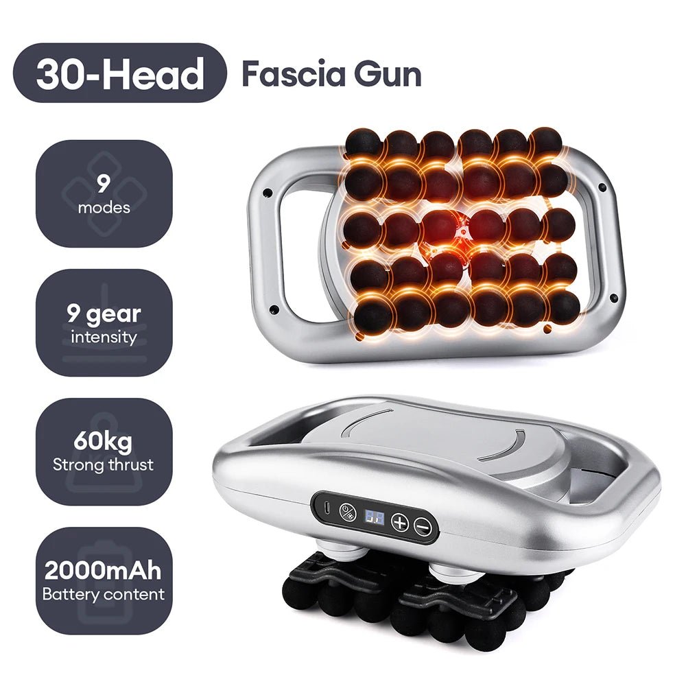 42 - Heads Fascia Gun High - Frequency Vibration Body Massage Gun Back and Waist Massager Neck Shoulder Massager Muscle masajeador - Reboot Athletic Power – Santé, Sport et Récupération à domicile