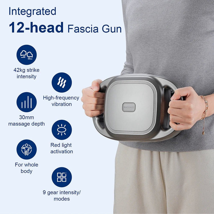 42 - Heads Fascia Gun High - Frequency Vibration Body Massage Gun Back and Waist Massager Neck Shoulder Massager Muscle masajeador - Reboot Athletic Power – Santé, Sport et Récupération à domicile