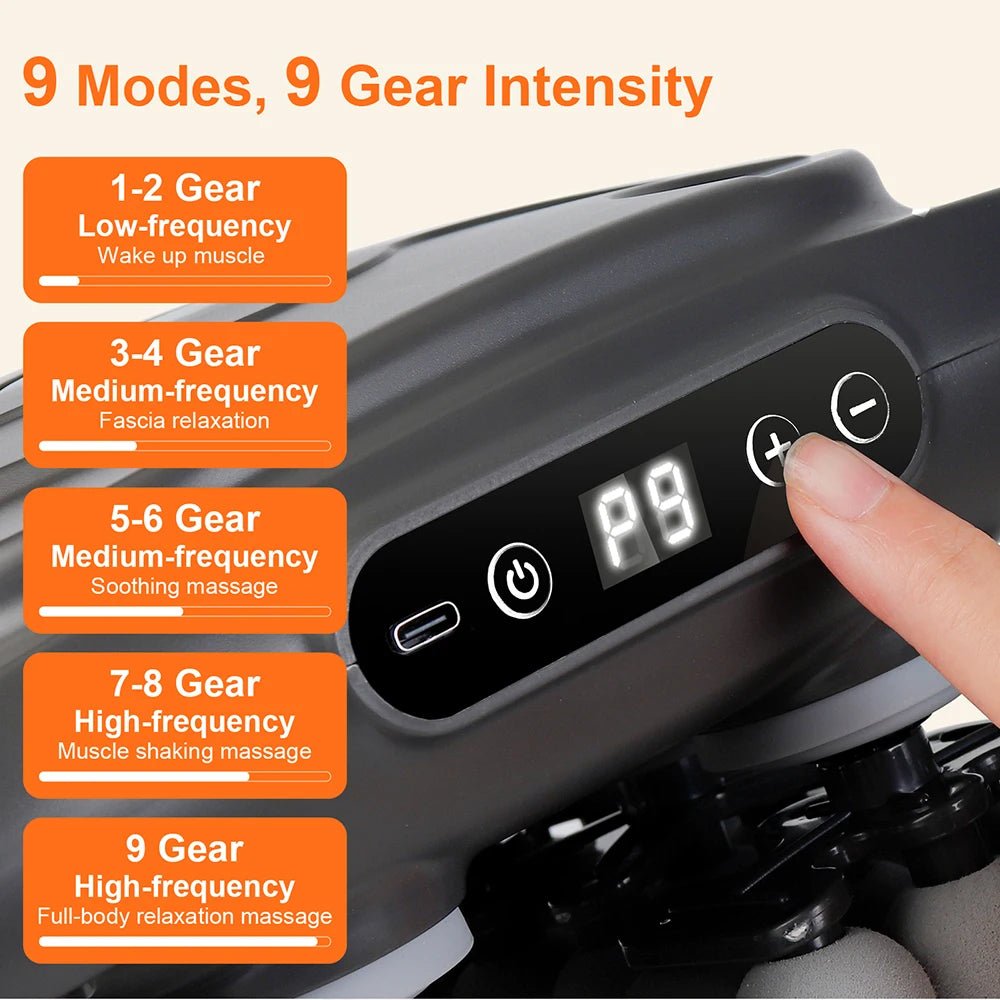 42 - Heads Fascia Gun High - Frequency Vibration Body Massage Gun Back and Waist Massager Neck Shoulder Massager Muscle masajeador - Reboot Athletic Power – Santé, Sport et Récupération à domicile
