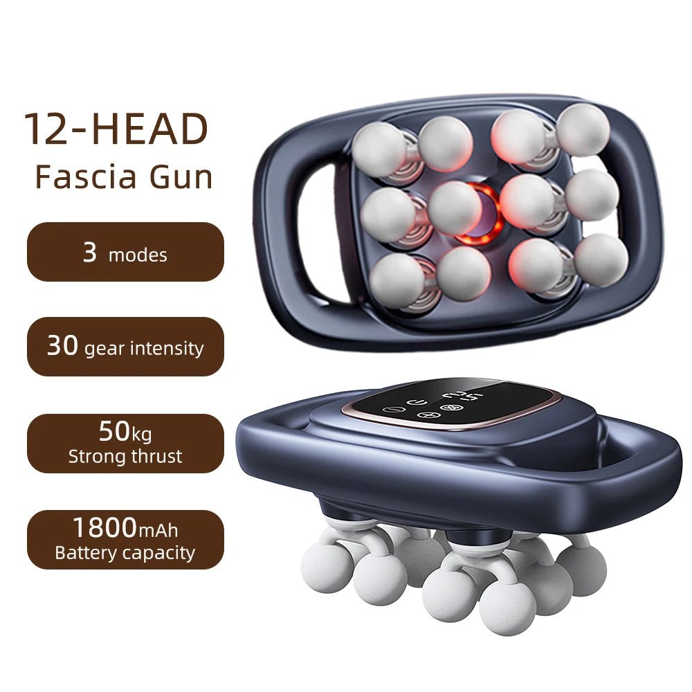 42 - Heads Fascia Gun High - Frequency Vibration Body Massage Gun Back and Waist Massager Neck Shoulder Massager Muscle masajeador - Reboot Athletic Power – Santé, Sport et Récupération à domicile