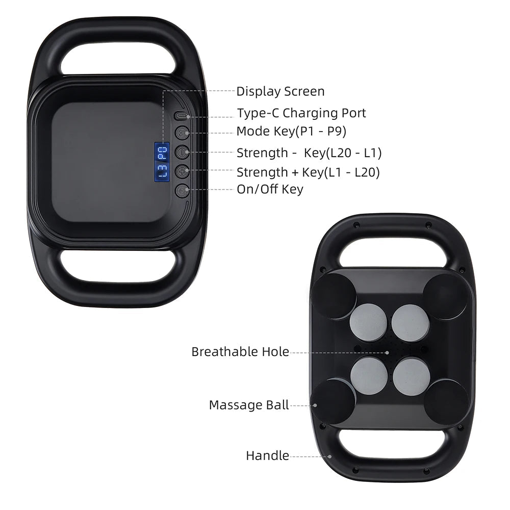 42 - Heads Fascia Gun High - Frequency Vibration Body Massage Gun Back and Waist Massager Neck Shoulder Massager Muscle masajeador - Reboot Athletic Power – Santé, Sport et Récupération à domicile