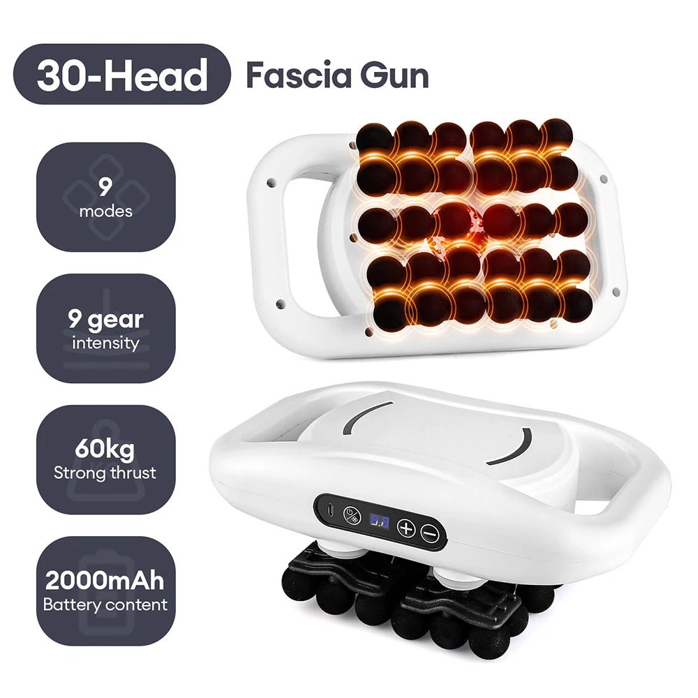 42 - Heads Fascia Gun High - Frequency Vibration Body Massage Gun Back and Waist Massager Neck Shoulder Massager Muscle masajeador - Reboot Athletic Power – Santé, Sport et Récupération à domicile