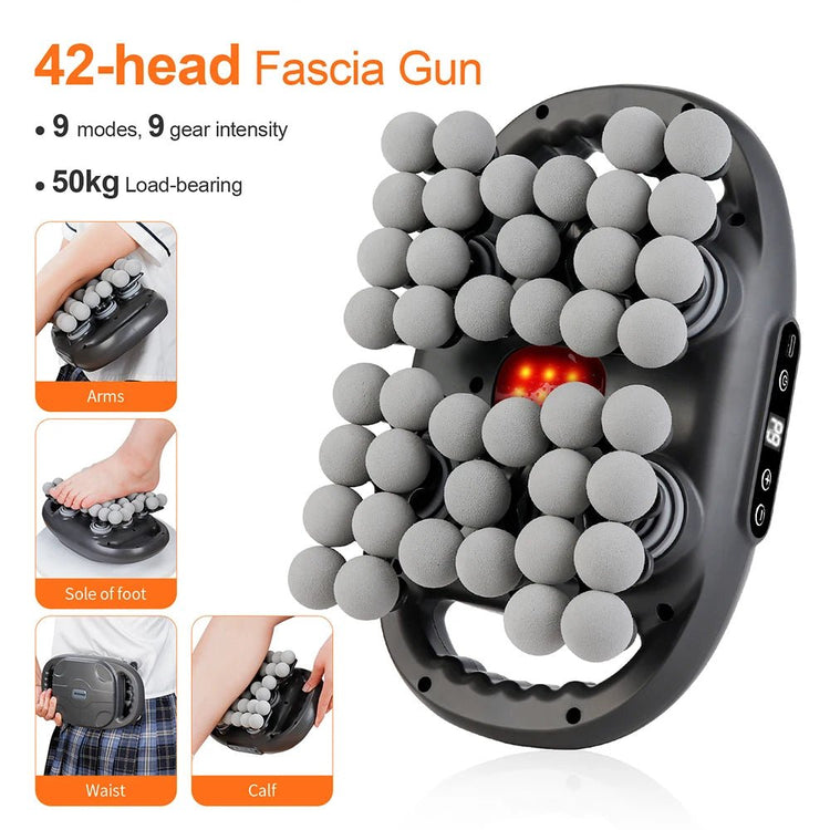 42 - Heads Fascia Gun High - Frequency Vibration Body Massage Gun Back and Waist Massager Neck Shoulder Massager Muscle masajeador - Reboot Athletic Power – Santé, Sport et Récupération à domicile