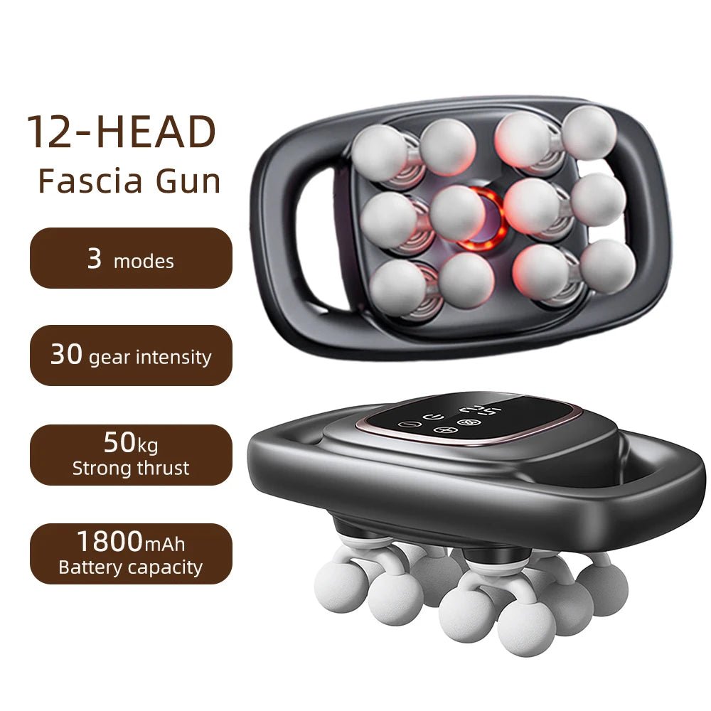 42 - Heads Fascia Gun High - Frequency Vibration Body Massage Gun Back and Waist Massager Neck Shoulder Massager Muscle masajeador - Reboot Athletic Power – Santé, Sport et Récupération à domicile