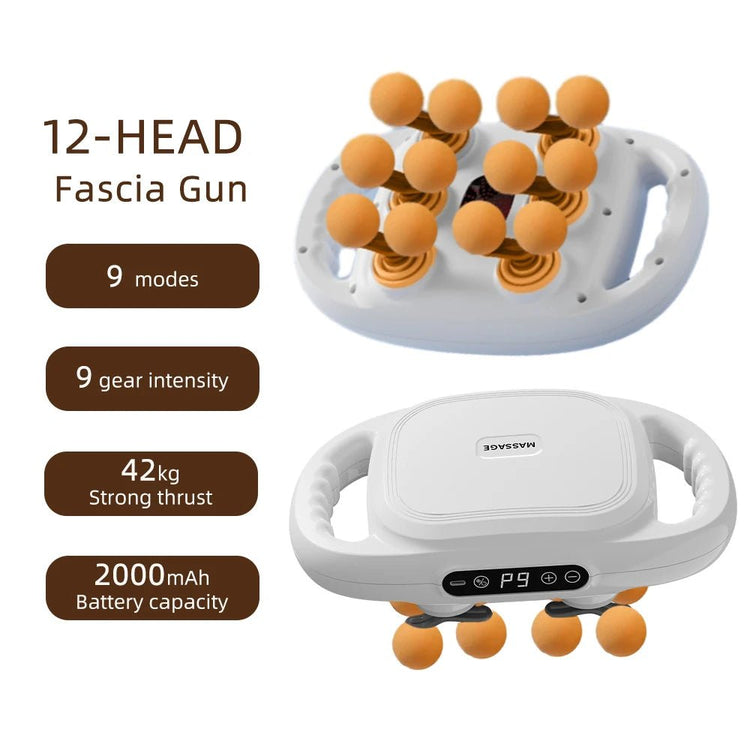 42 - Heads Fascia Gun High - Frequency Vibration Body Massage Gun Back and Waist Massager Neck Shoulder Massager Muscle masajeador - Reboot Athletic Power – Santé, Sport et Récupération à domicile