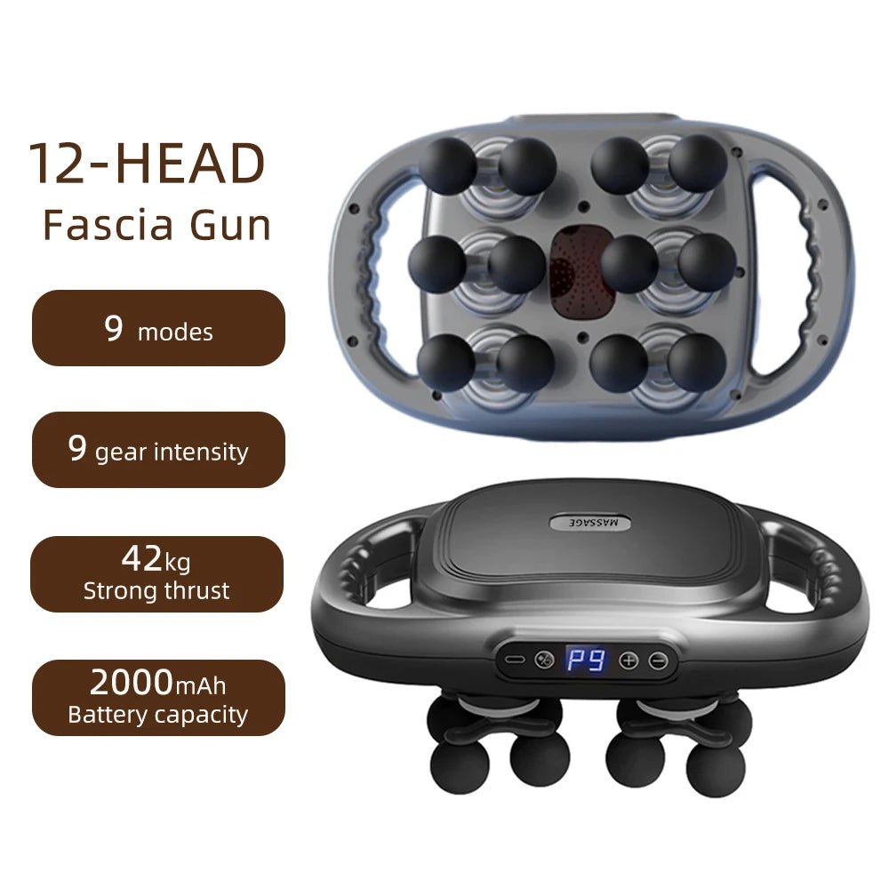 42 - Heads Fascia Gun High - Frequency Vibration Body Massage Gun Back and Waist Massager Neck Shoulder Massager Muscle masajeador - Reboot Athletic Power – Santé, Sport et Récupération à domicile