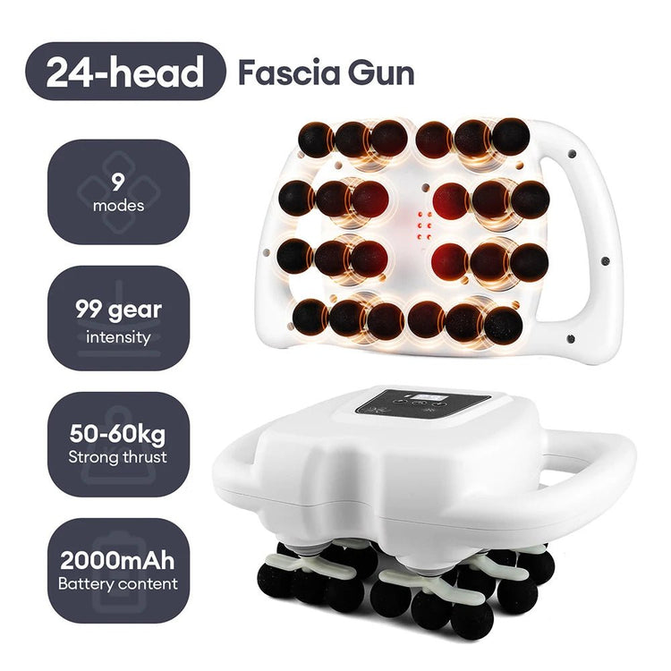 42 - Heads Fascia Gun High - Frequency Vibration Body Massage Gun Back and Waist Massager Neck Shoulder Massager Muscle masajeador - Reboot Athletic Power – Santé, Sport et Récupération à domicile