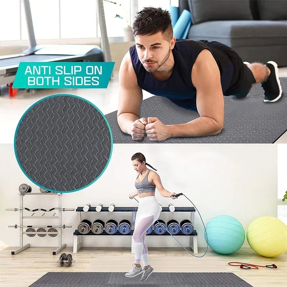 4~20Pcs Puzzle Fitness Mat, Eva Interlocking Foam Floor Tiles for Home Gym, Home Gym Equipment Mat, Non - Slip Floor Mat for Kids - Reboot Athletic Power – Santé, Sport et Récupération à domicile