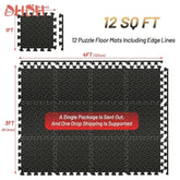 4~20Pcs Puzzle Fitness Mat, Eva Interlocking Foam Floor Tiles for Home Gym, Home Gym Equipment Mat, Non - Slip Floor Mat for Kids - Reboot Athletic Power – Santé, Sport et Récupération à domicile