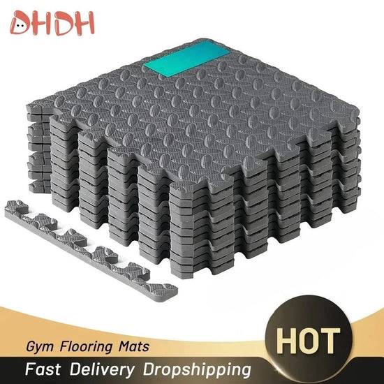 4~20Pcs Puzzle Fitness Mat, Eva Interlocking Foam Floor Tiles for Home Gym, Home Gym Equipment Mat, Non - Slip Floor Mat for Kids - Reboot Athletic Power – Santé, Sport et Récupération à domicile