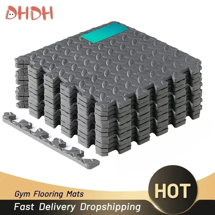 4~20Pcs Puzzle Fitness Mat, Eva Interlocking Foam Floor Tiles for Home Gym, Home Gym Equipment Mat, Non - Slip Floor Mat for Kids - Reboot Athletic Power – Santé, Sport et Récupération à domicile