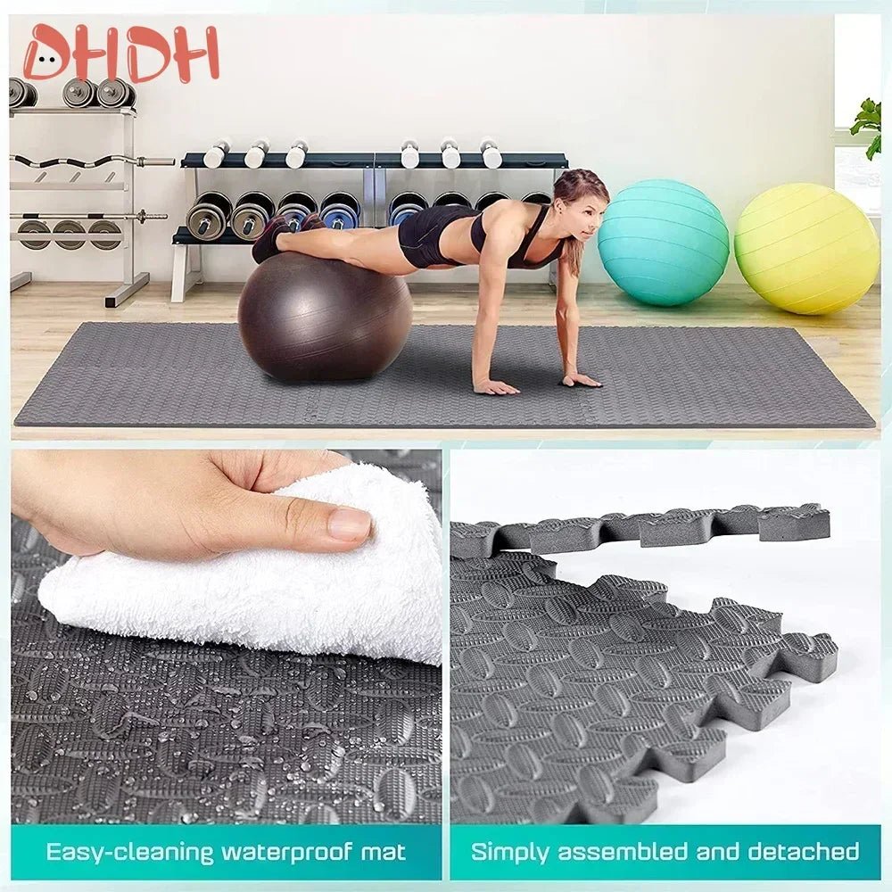 4~20Pcs Puzzle Fitness Mat, Eva Interlocking Foam Floor Tiles for Home Gym, Home Gym Equipment Mat, Non - Slip Floor Mat for Kids - Reboot Athletic Power – Santé, Sport et Récupération à domicile