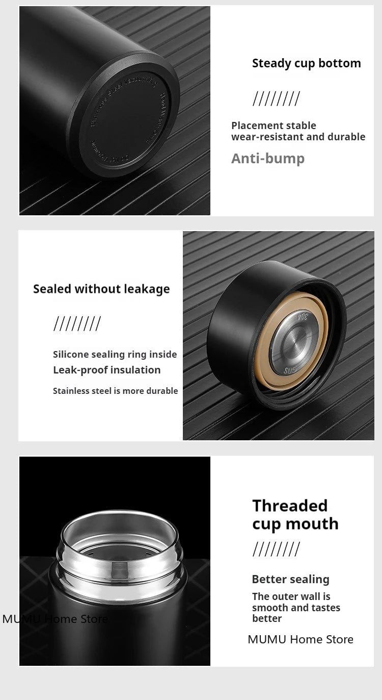 500ML Intelligent Temperature Thermos Bottle Stainless Steel Insulated Cup Portable Vacuum Flask Keeps Cold and Heat Thermal Mug - Reboot Athletic Power – Santé, Sport et Récupération à domicile