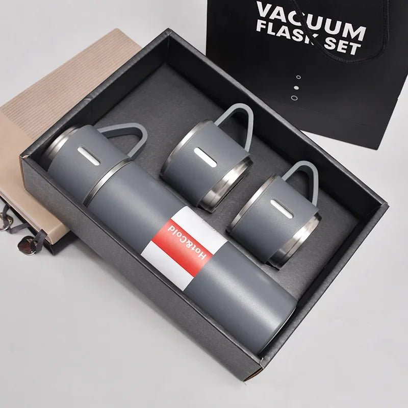 500ML Stainless Steel Vacuum Flask Gift Set Office Business Style Thermos Bottle Outdoor Hot Water Thermal Insulation Couple Cup - Reboot Athletic Power – Santé, Sport et Récupération à domicile
