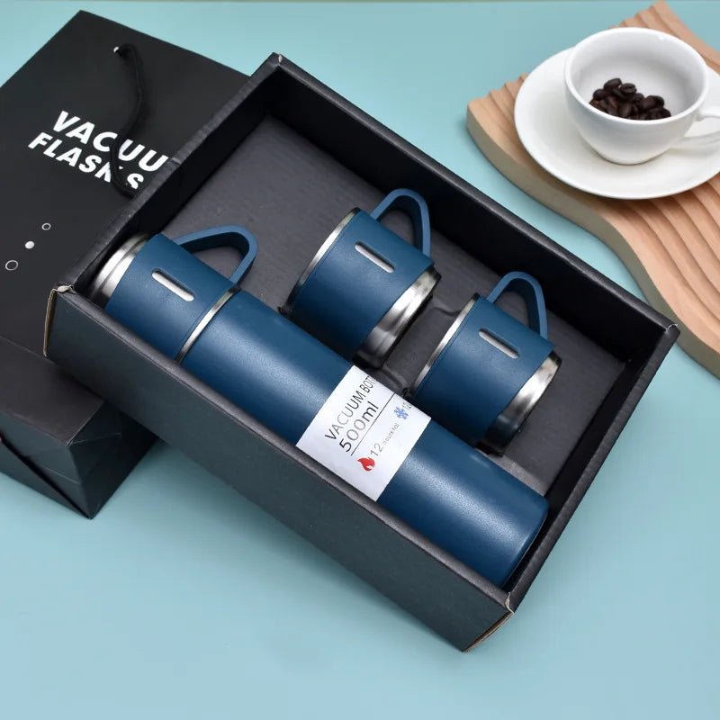 500ML Stainless Steel Vacuum Flask Gift Set Office Business Style Thermos Bottle Outdoor Hot Water Thermal Insulation Couple Cup - Reboot Athletic Power – Santé, Sport et Récupération à domicile