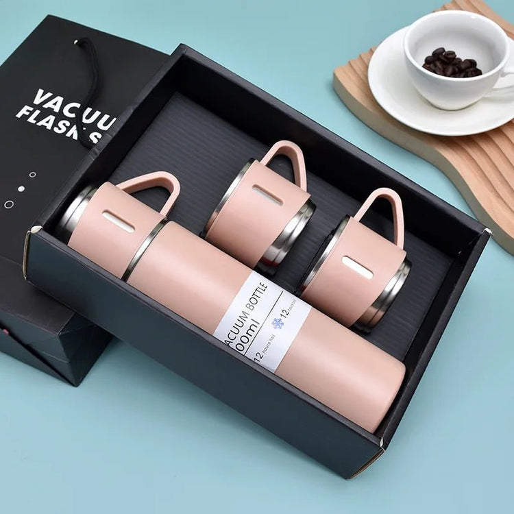 500ML Stainless Steel Vacuum Flask Gift Set Office Business Style Thermos Bottle Outdoor Hot Water Thermal Insulation Couple Cup - Reboot Athletic Power – Santé, Sport et Récupération à domicile