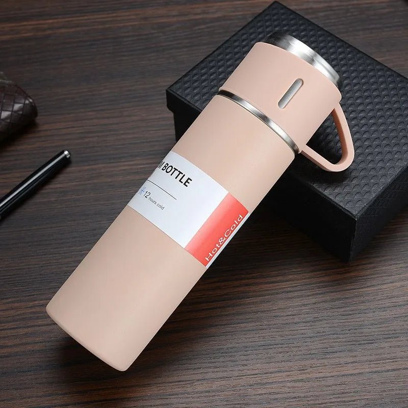500ML Stainless Steel Vacuum Flask Gift Set Office Business Style Thermos Bottle Outdoor Hot Water Thermal Insulation Couple Cup - Reboot Athletic Power – Santé, Sport et Récupération à domicile