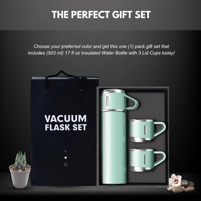 500ML Stainless Steel Vacuum Flask Gift Set Office Business Style Thermos Bottle Outdoor Hot Water Thermal Insulation Have Gift - Reboot Athletic Power – Santé, Sport et Récupération à domicile
