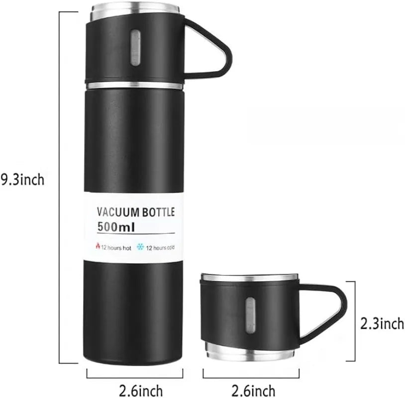 500ML Stainless Steel Vacuum Flask Gift Set Office Business Style Thermos Bottle Outdoor Hot Water Thermal Insulation Have Gift - Reboot Athletic Power – Santé, Sport et Récupération à domicile