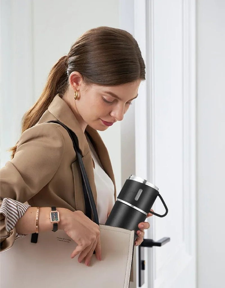 500ML Stainless Steel Vacuum Flask Gift Set Office Business Style Thermos Bottle Outdoor Hot Water Thermal Insulation Have Gift - Reboot Athletic Power – Santé, Sport et Récupération à domicile